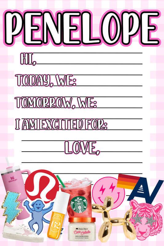 Preppy Girl Notepad