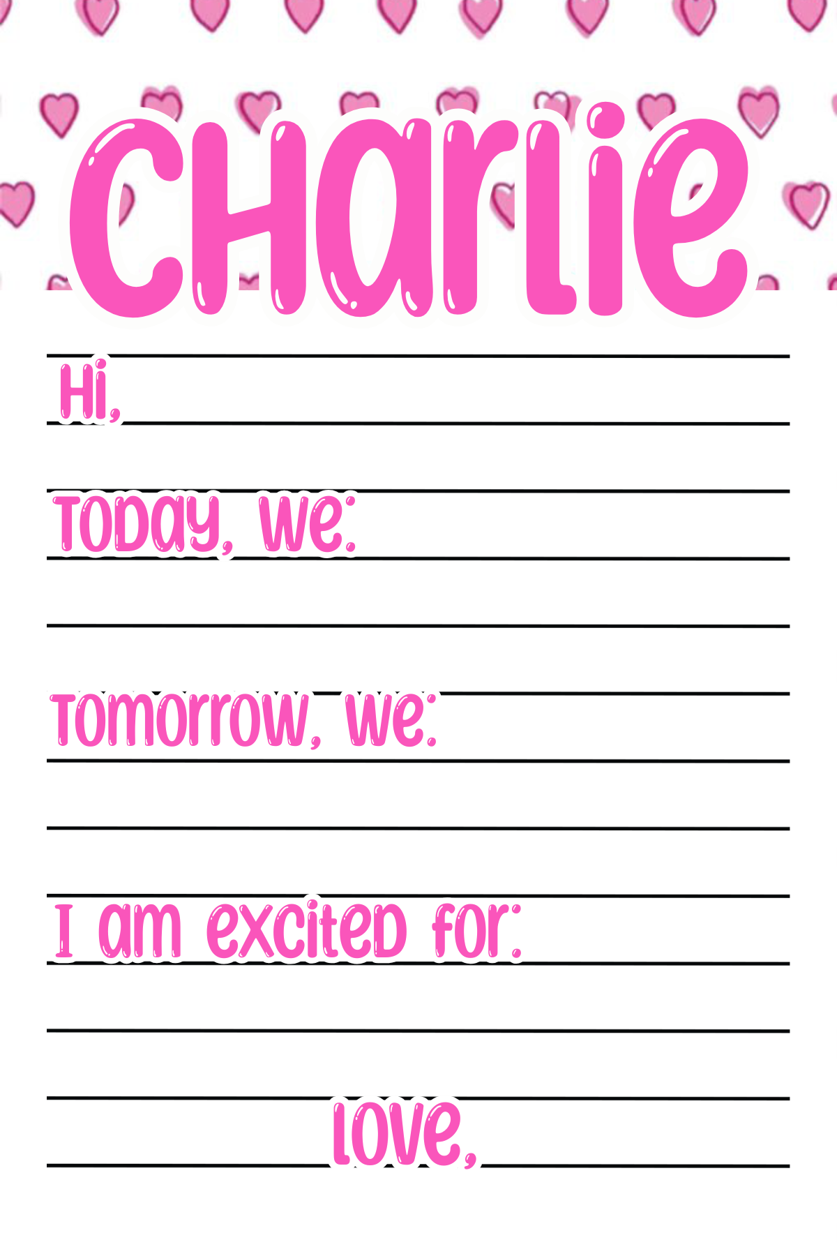 Pink Sweetheart Notepad
