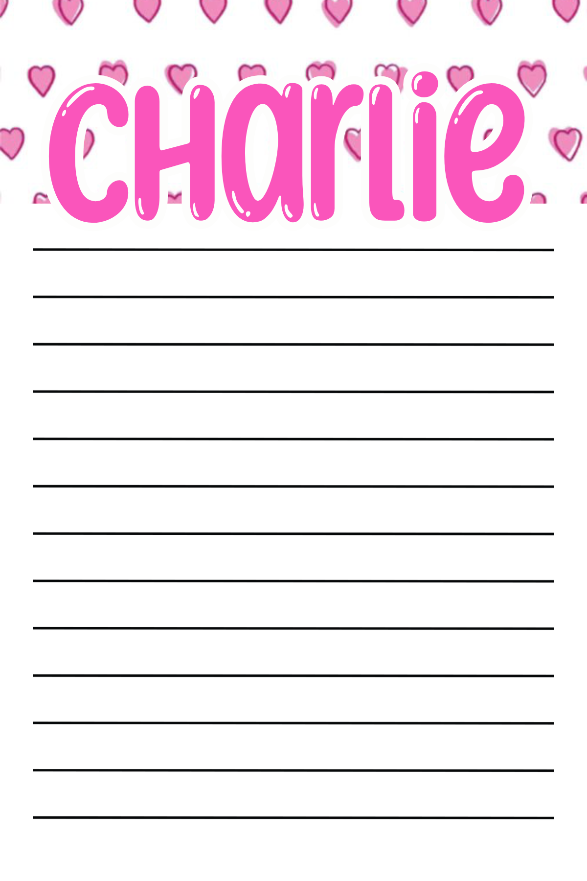 Pink Sweetheart Notepad