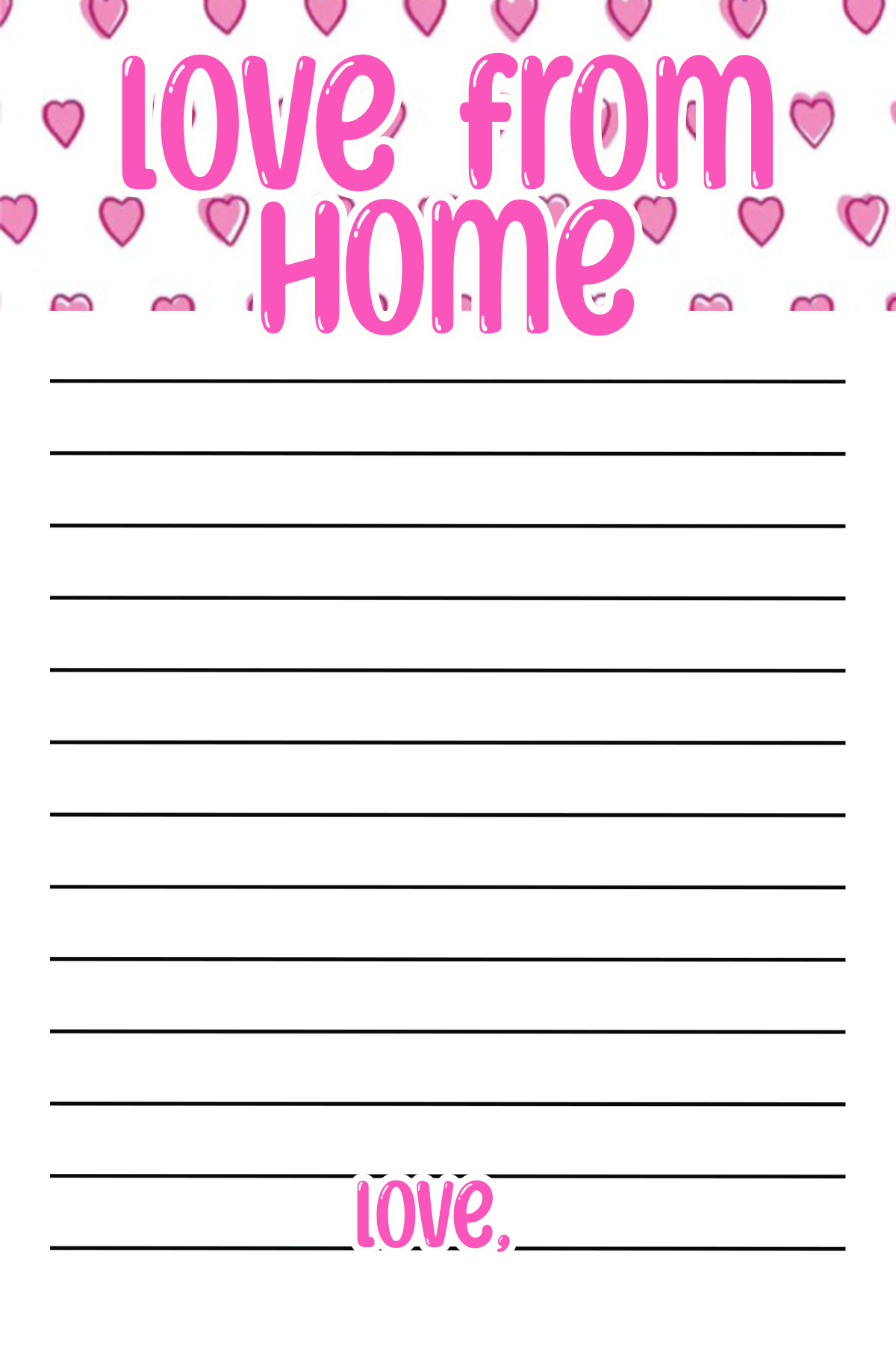 Pink Sweetheart Notepad
