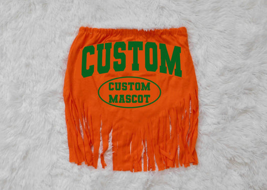 CUSTOM COLLEGE- Fringe tube top