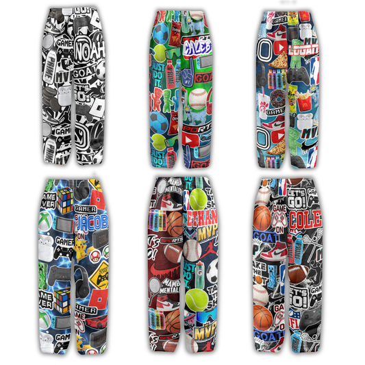 Boys Collage Pajama Pants