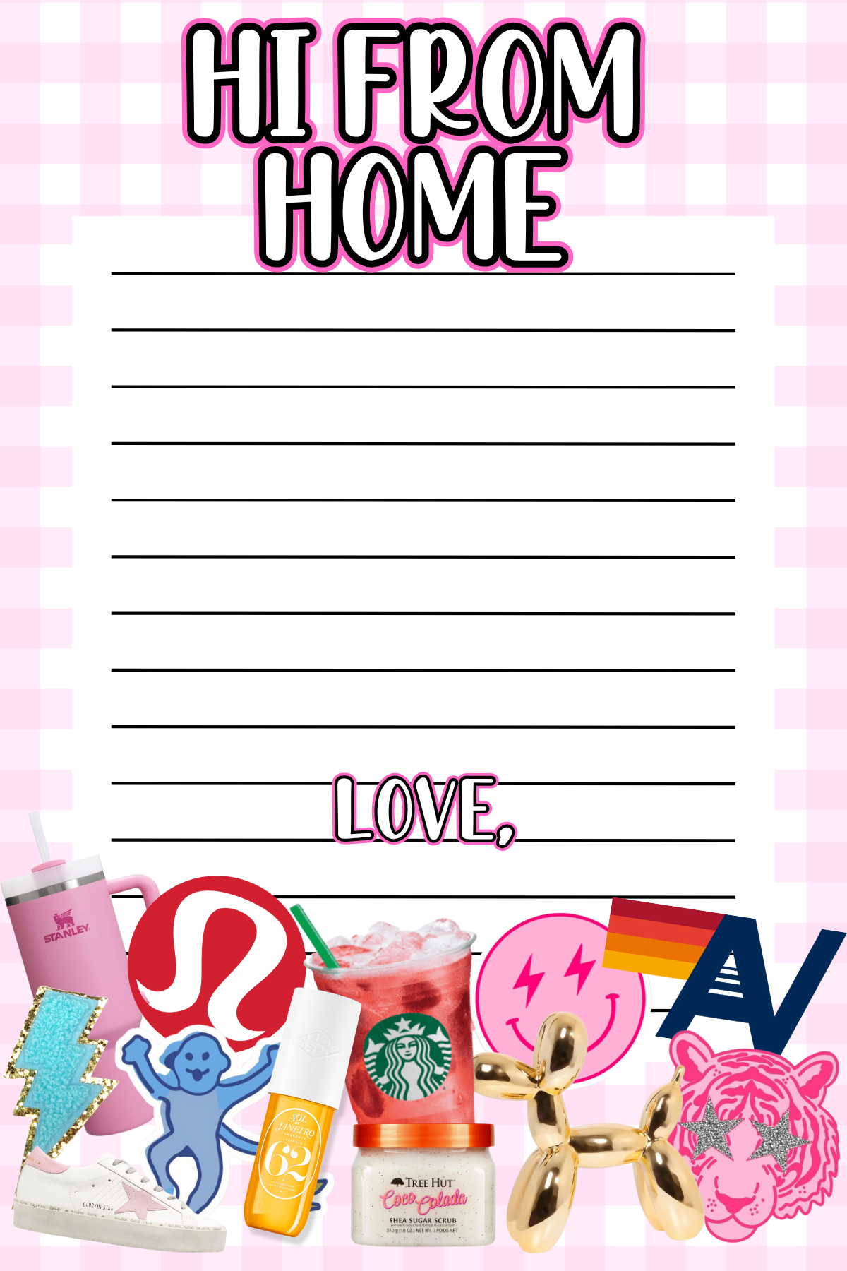 Preppy Girl Notepad