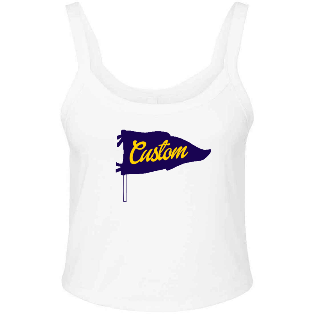Custom College Pennant Tank