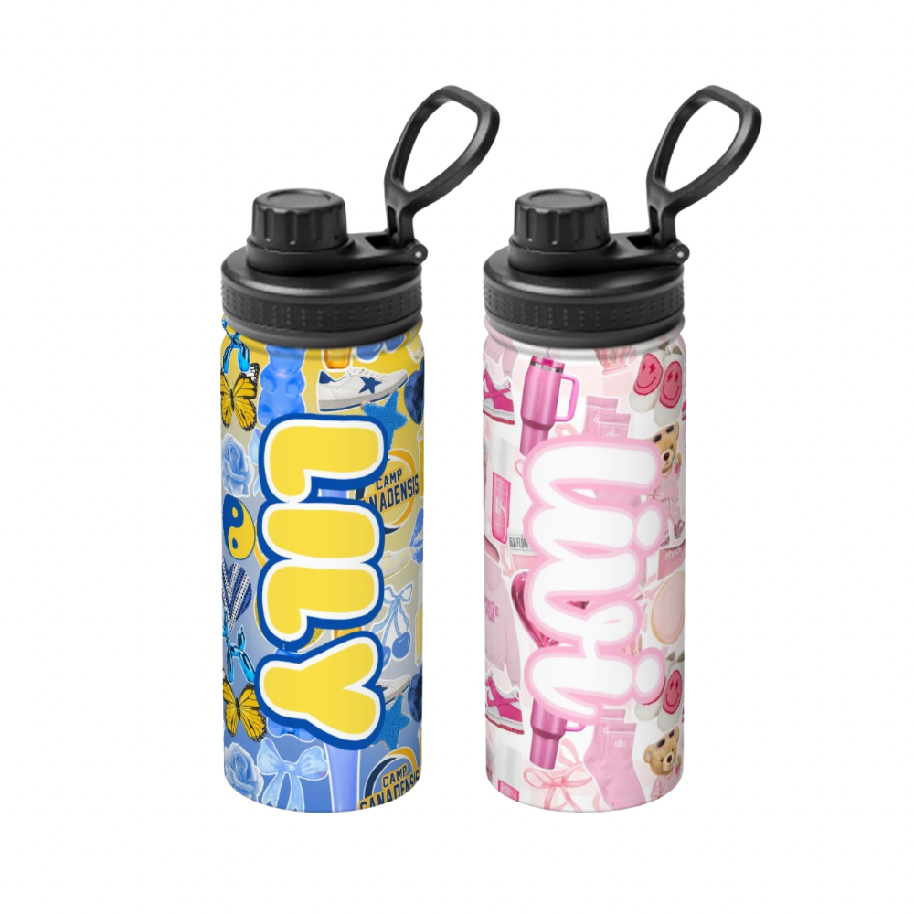 Girls Predesigned 18oz Insulated Water Bottle