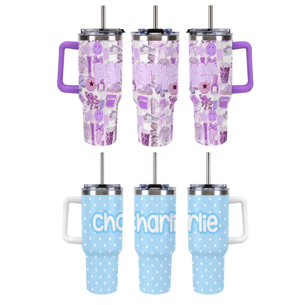 Girls Straw Water Bottle