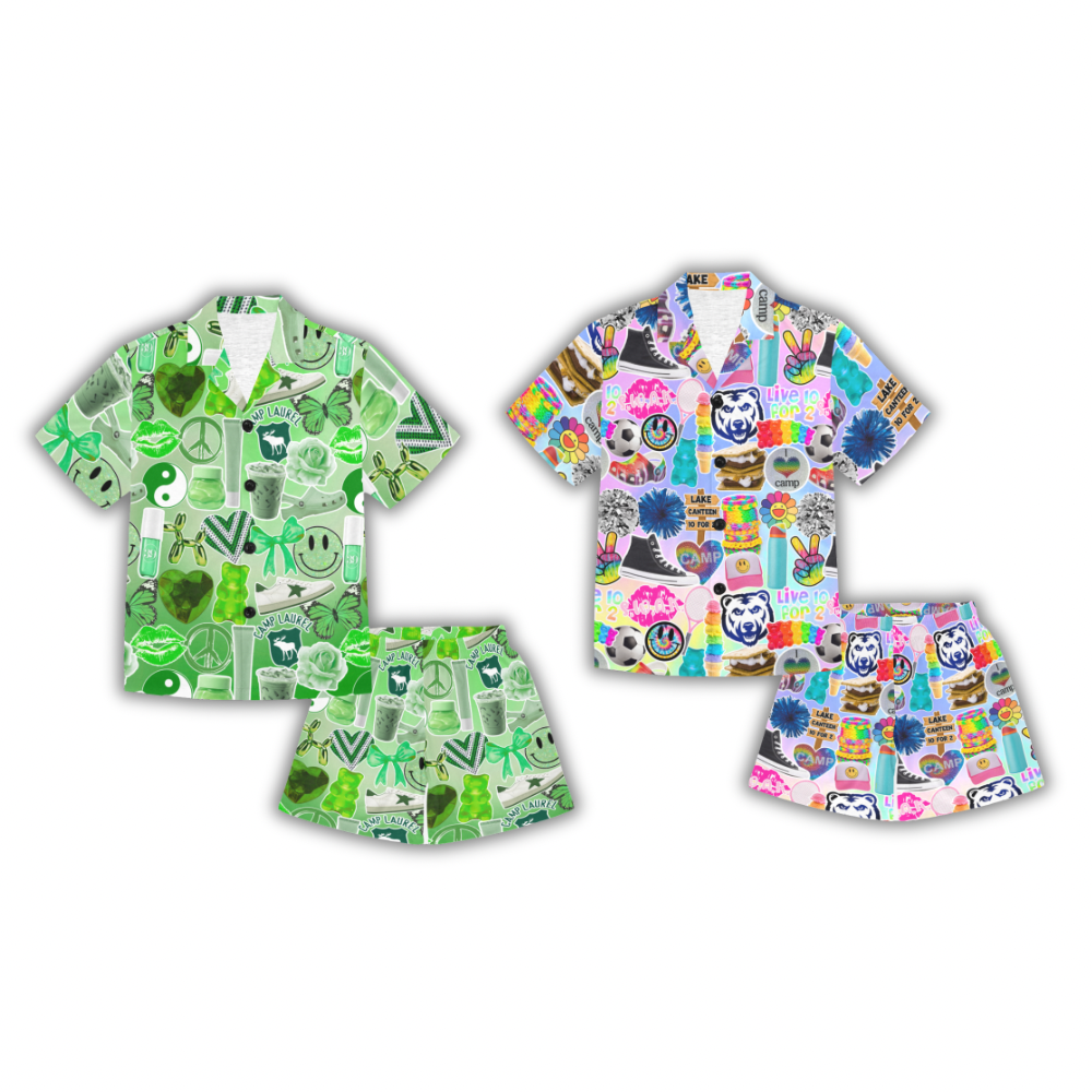 Girls Short Sleeve Pajama Set