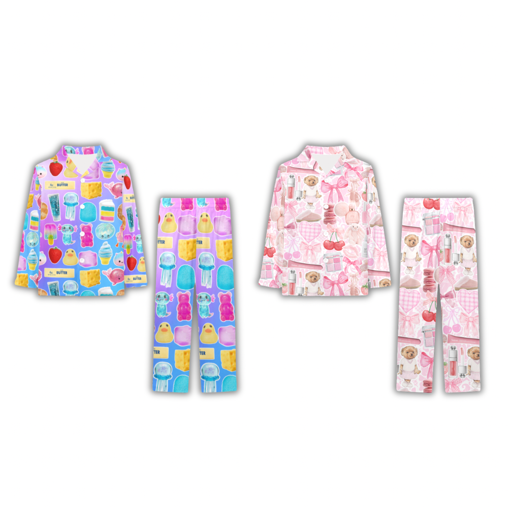 Girls Long Sleeve Pajama Set