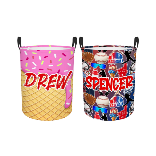 Boys Custom Laundry Bin
