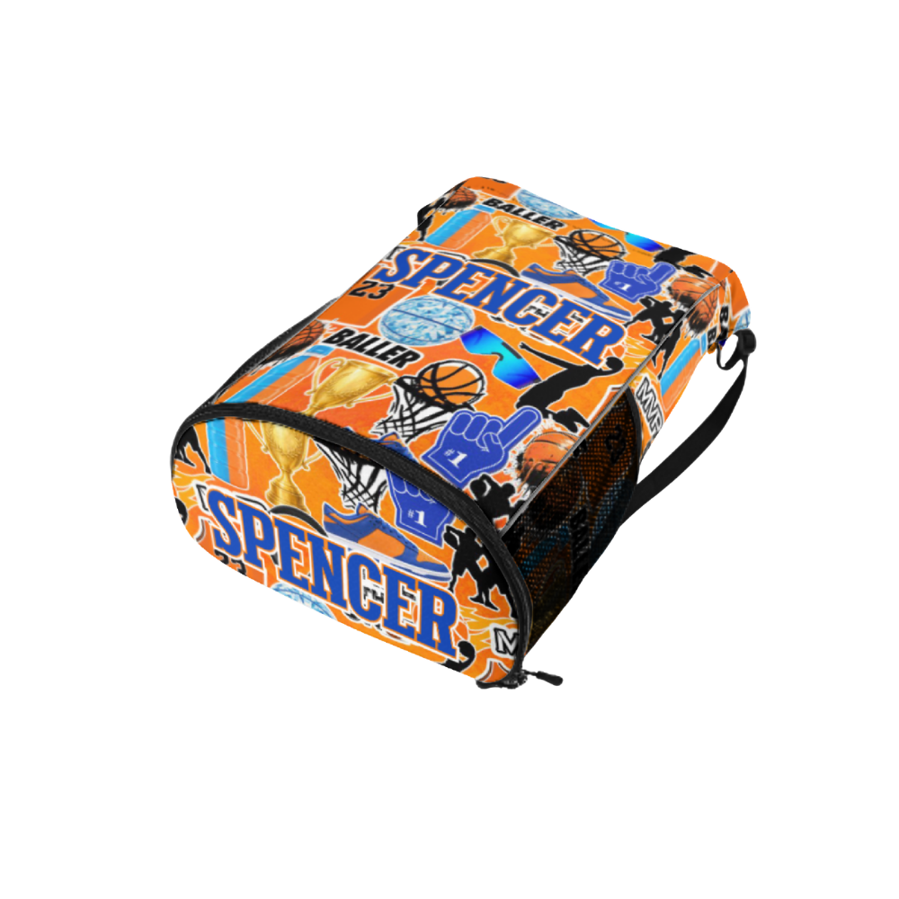 Boys Custom Name Drawstring Bag