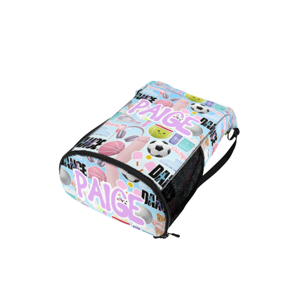 Girls Custom Name Drawstring Bag