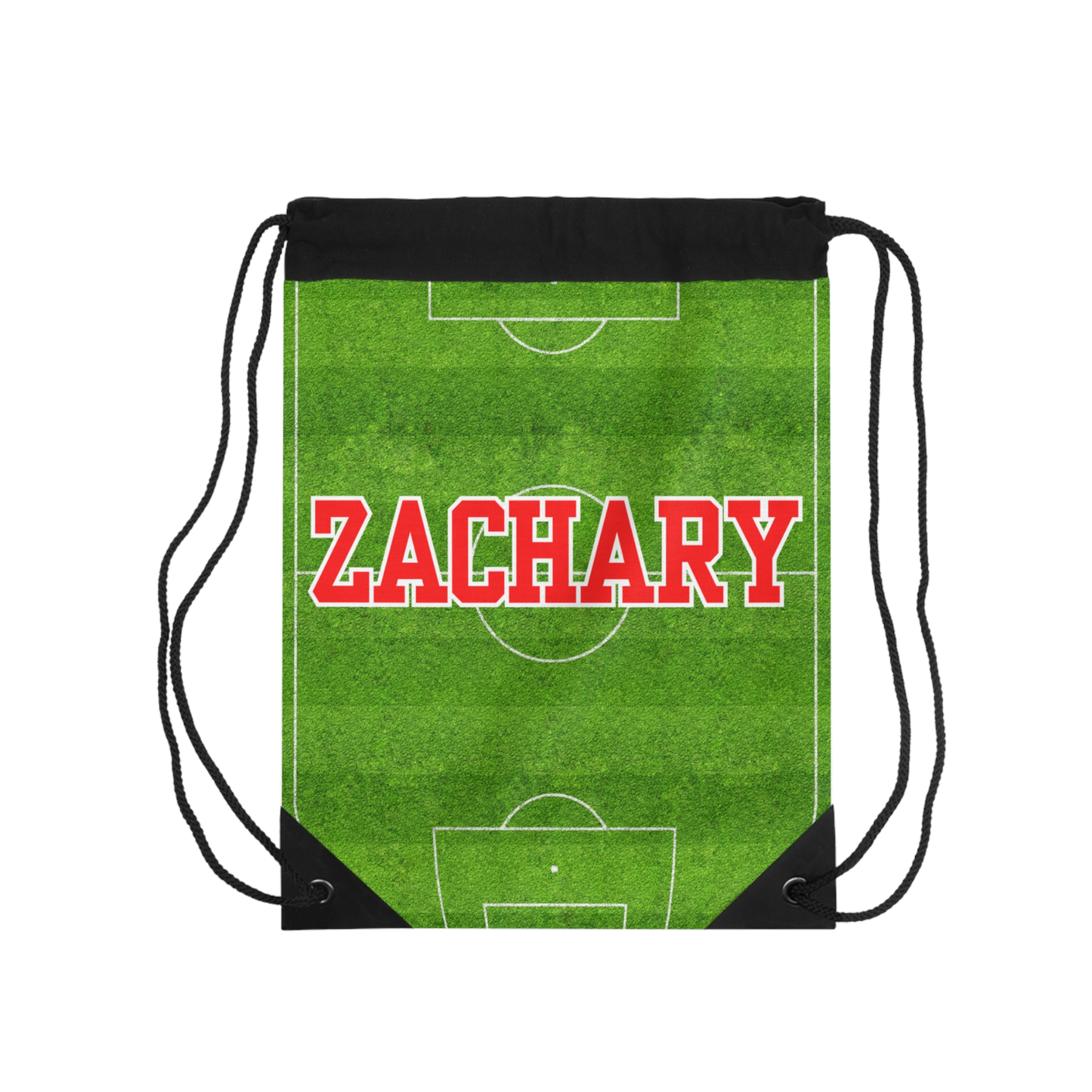 Boys Custom Name Drawstring Bag