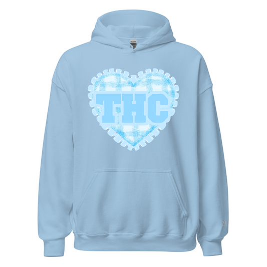 CUSTOM CAMP Plaid Heart Hoodie