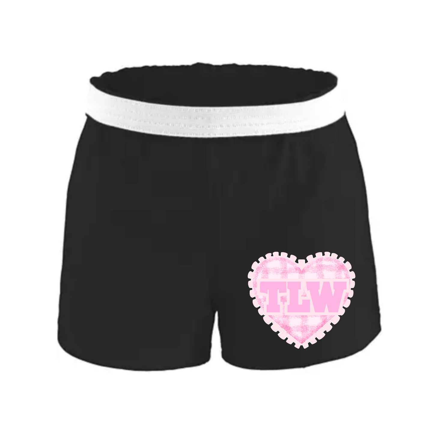 CUSTOM CAMP Plaid Heart Shorts