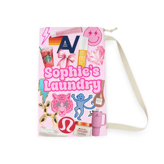 CUSTOM NAME/Print Laundy Bag Camp  | Sleepaway Camp Gifts | Camp Bunk | Visiting Day | Customized Camp | Bunk Junk | Camp Stationery