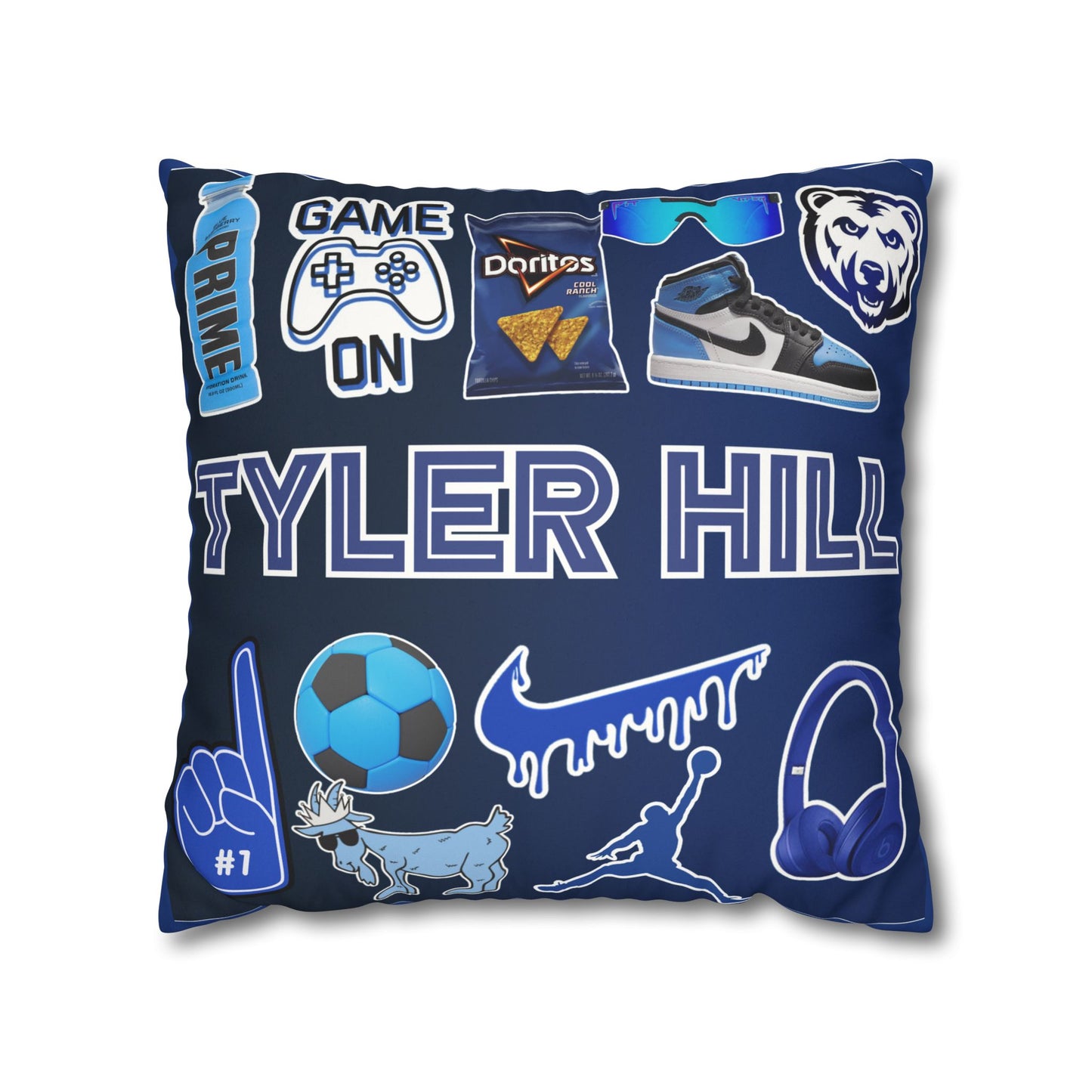 Camp Color Collage Pillow Boys