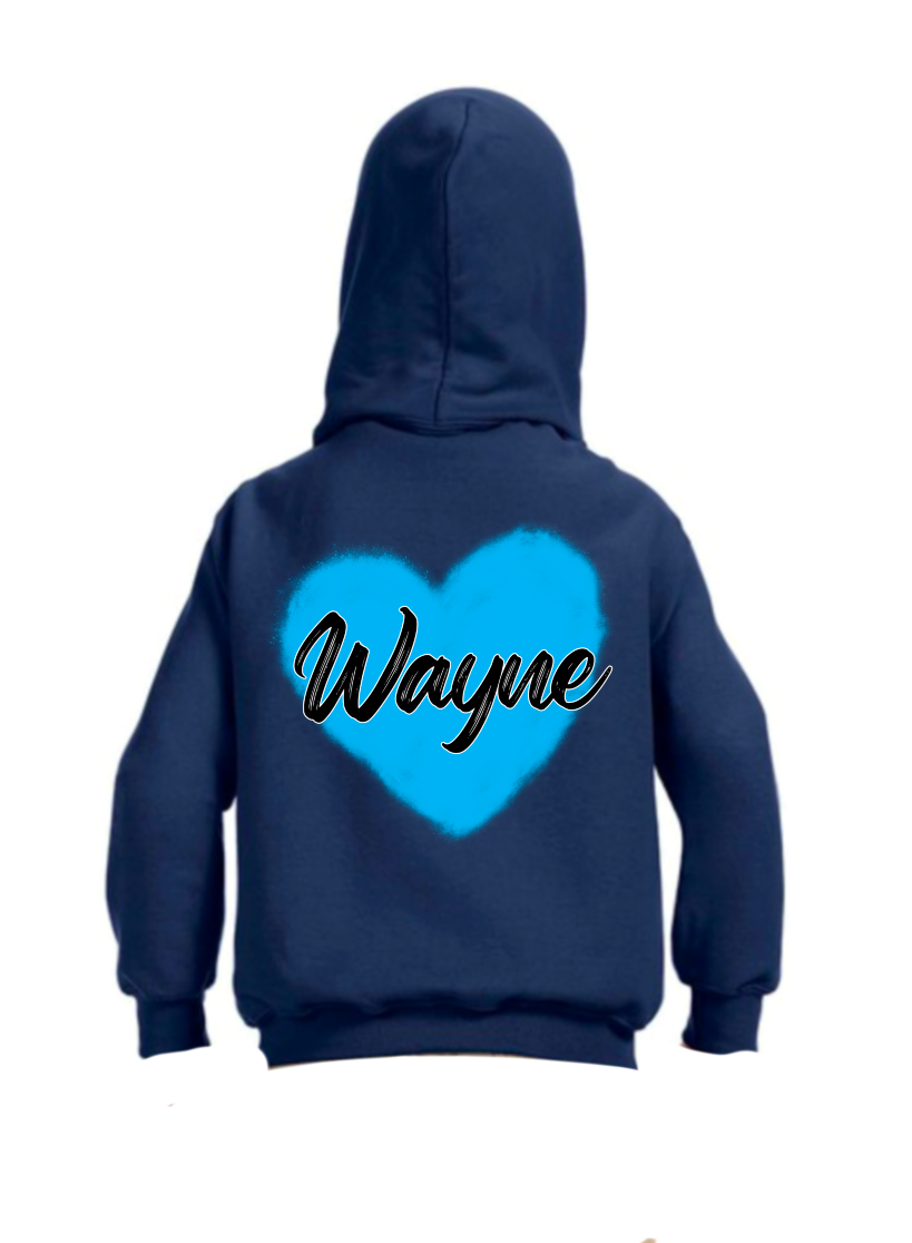 CUSTOM CAMP Airbrush Heart Hoodie