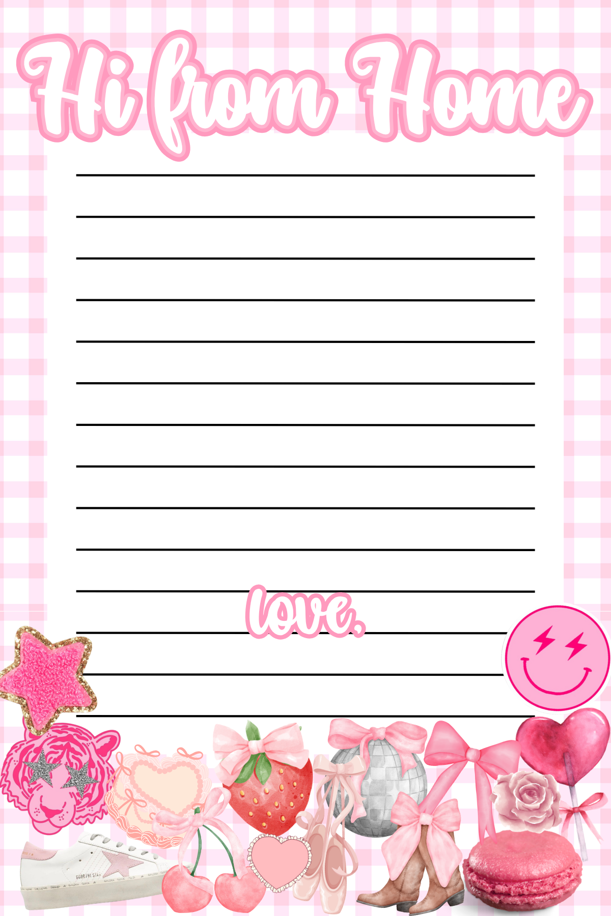 Coquette Girl Notepad