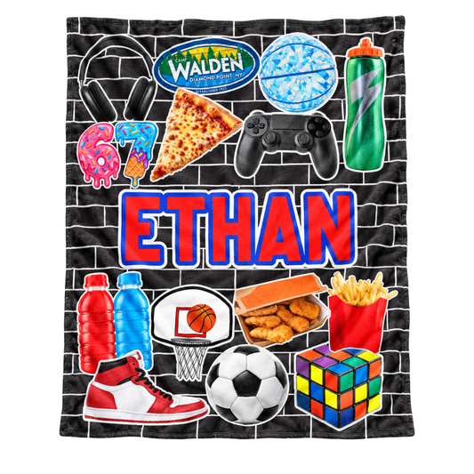 Custom Name Favorite Things Blanket