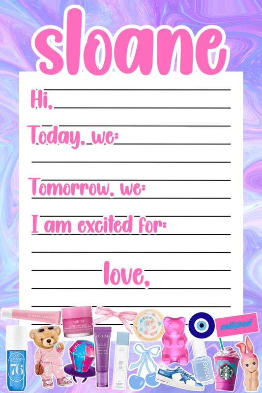 Girly Pop Camp Notepad