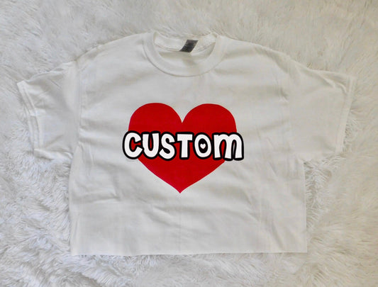 CUSTOM COLLEGE Heart Tee