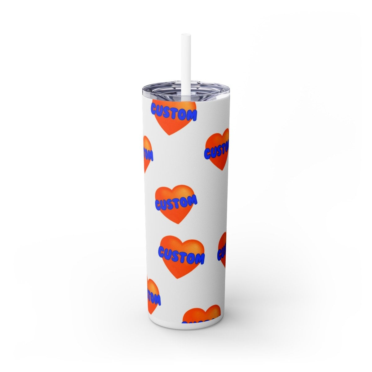 CUSTOM COLLEGE- Hearts Tumbler