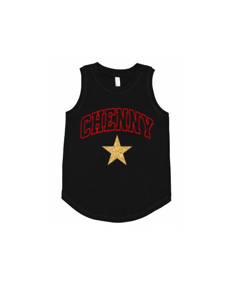 CUSTOM CAMP Glitter Star Tank | Sleepaway Camp | Sleepaway Camp Gifts | Camp Bunk | Bunk Junk | Visiting Day | Customized Camp Clothing