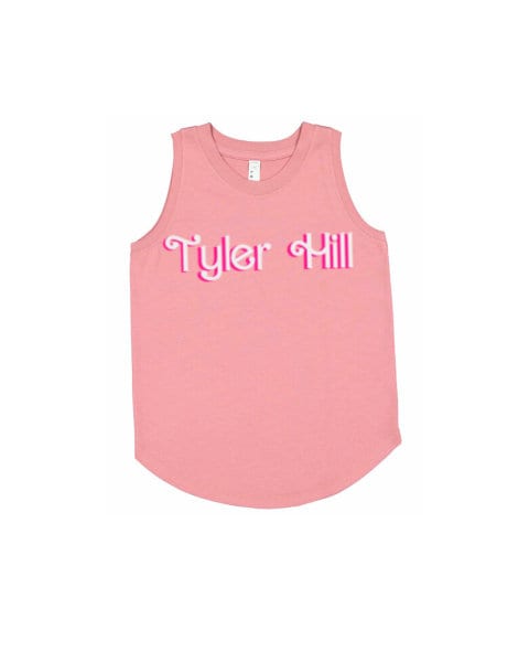 CUSTOM CAMP Pink Doll Tank | Sleepaway Camp | Sleepaway Camp Gifts | Camp Bunk | Bunk Junk | Visiting Day | Customized Camp Clothing