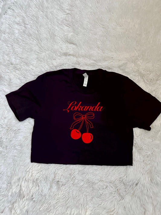 CUSTOM CAMP Cherries Tee | Sleepaway Camp | Sleepaway Camp Gifts | Camp Bunk | Bunk Junk | Visiting Day | Customized Camp Clothing