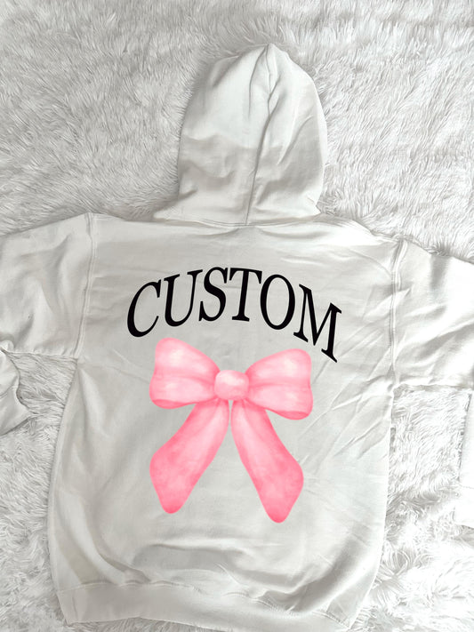 Custom Sorority Coquette Hoodie | Custom Sorority Gift | Sorortiy Gifts | Sorority Sweatshirt | Sorority set  | Sorority