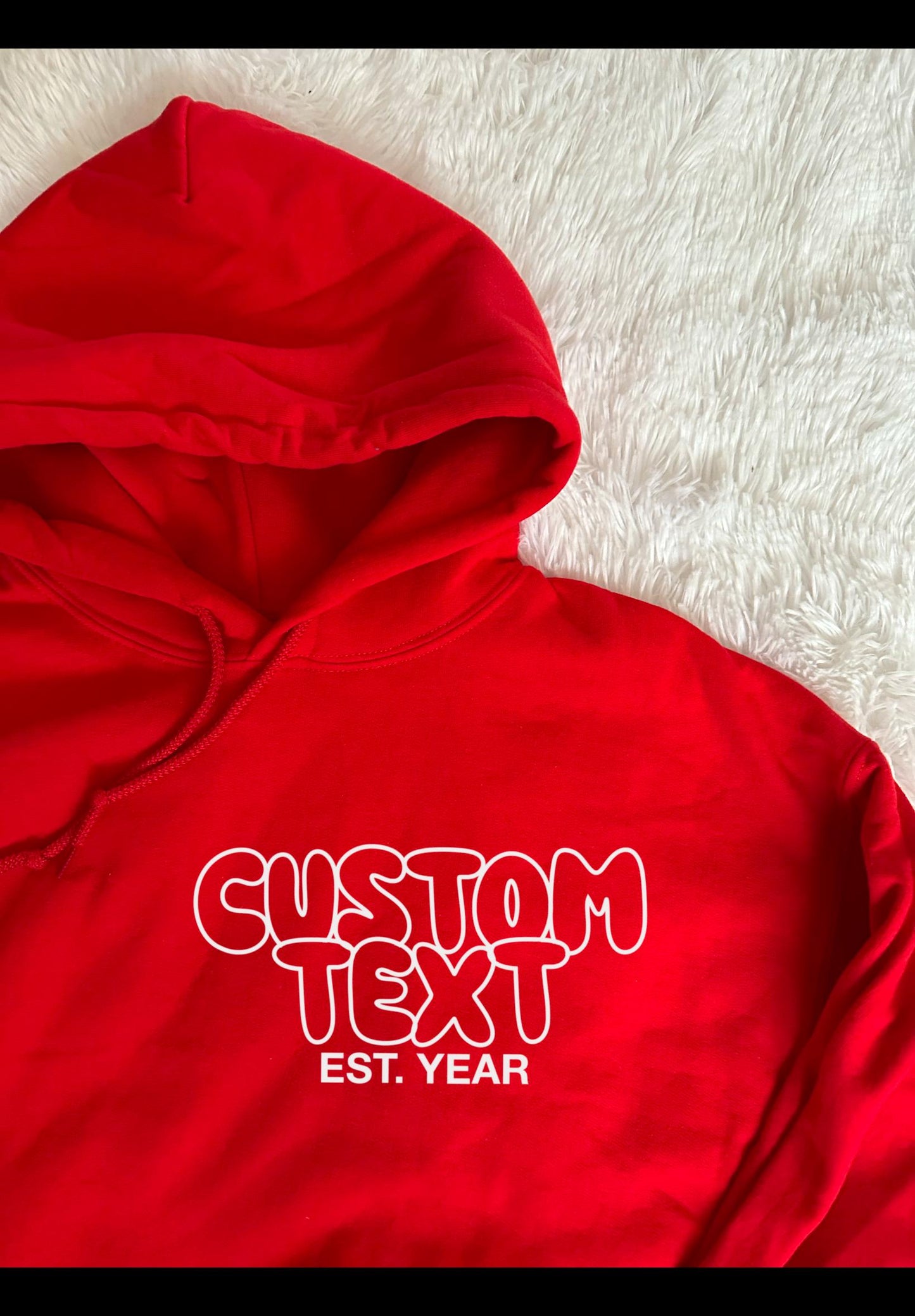 Custom College Bubble Hoodie | Custom College Gift | Bed Party Gifts | Bed Party | Graduation Gift | College Crewneck | Gameday Outfit