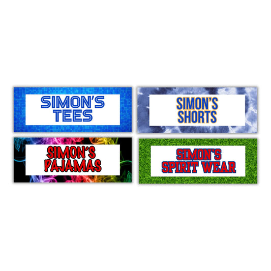 BOYS CUSTOM BIN LABELS