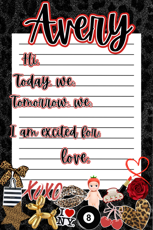 Leopard Girl Camp Notepad